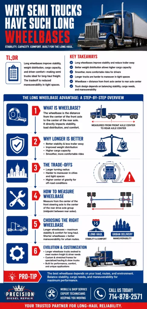 Why Semi Trucks Have Such Long Wheelbases 1 Why Semi Trucks Have Such Long Wheelbases