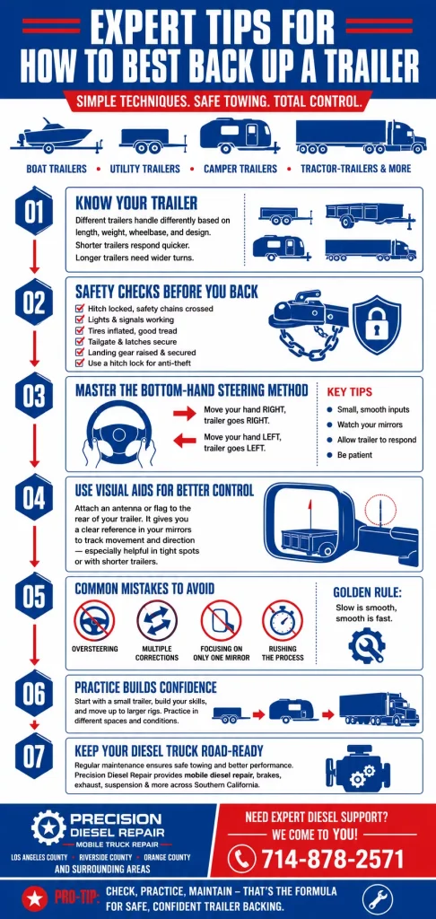 Expert Tips For How To Best Back Up A Trailer 1 Expert Tips For How To Best Back Up A Trailer