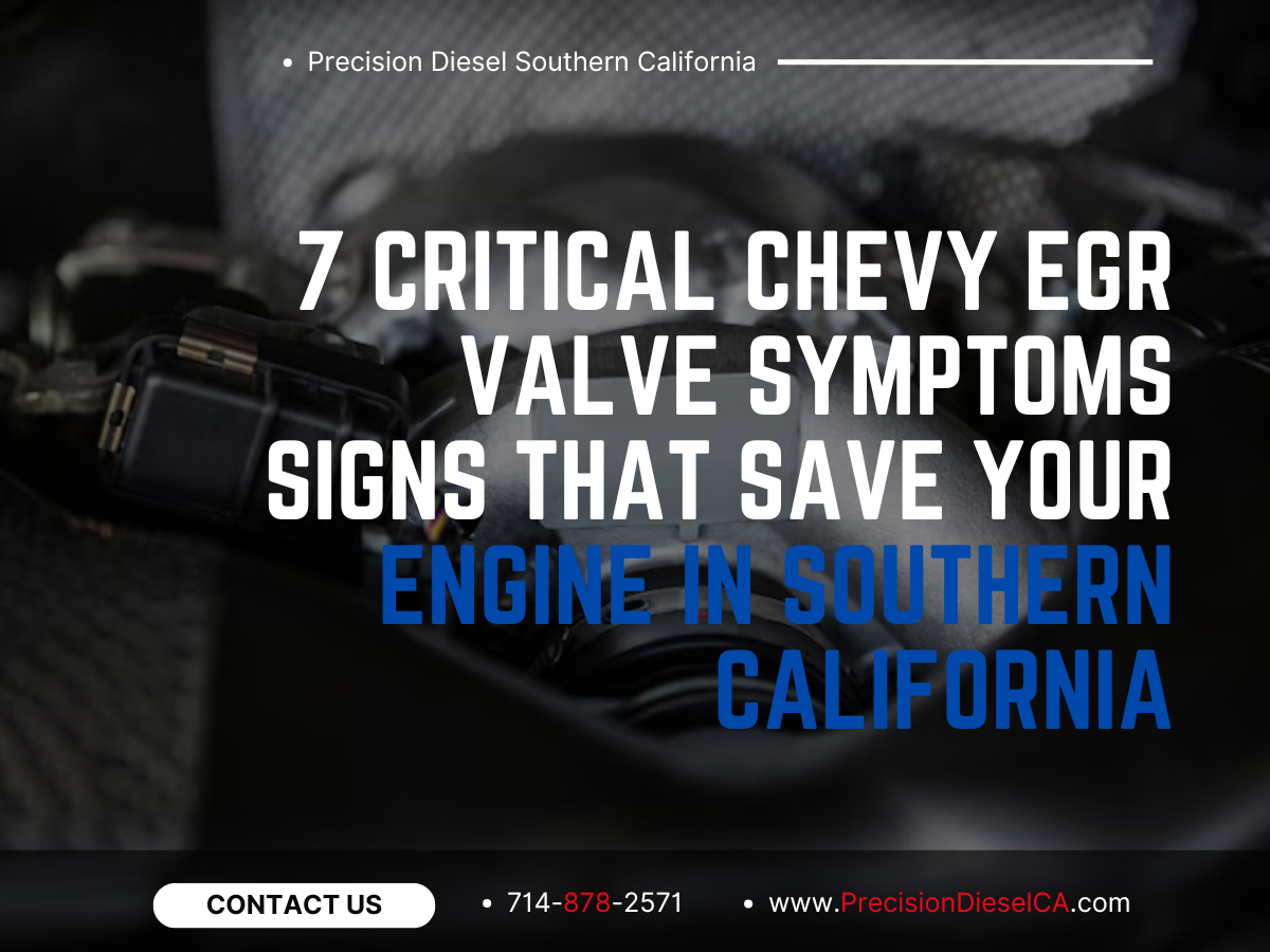 7 Critical chevy egr valve symptoms Signs That Save Your Engine in Southern California