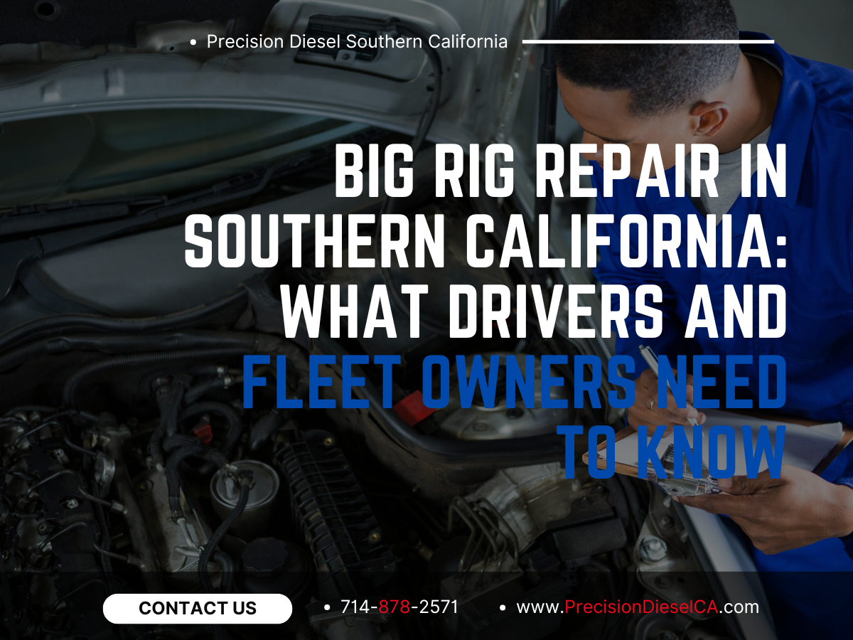Big Rig Repair in Southern California: What Drivers and Fleet Owners Need to Know