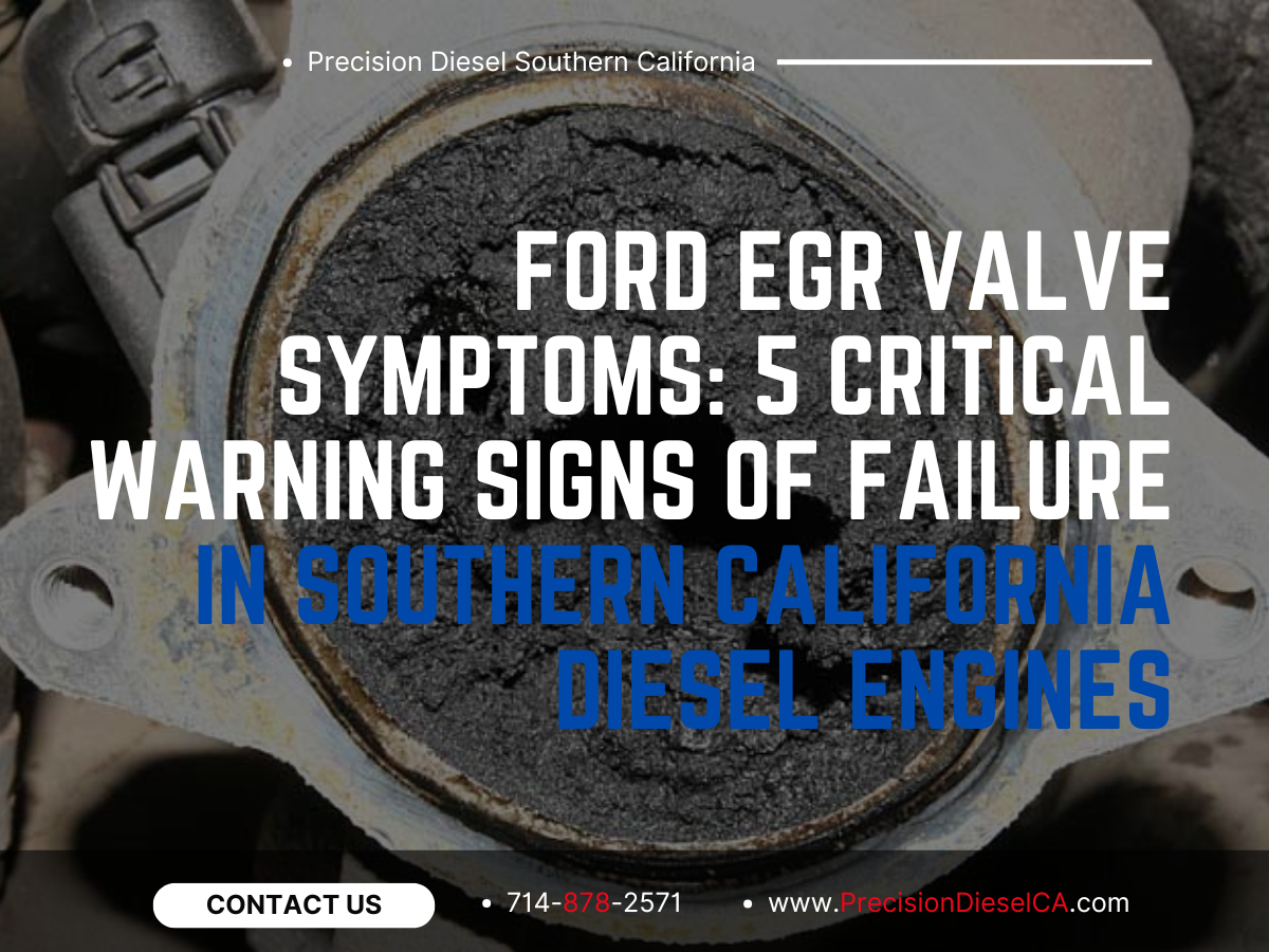 Ford EGR Valve Symptoms: 5 Critical Warning Signs of Failure in Southern California Diesel Engines
