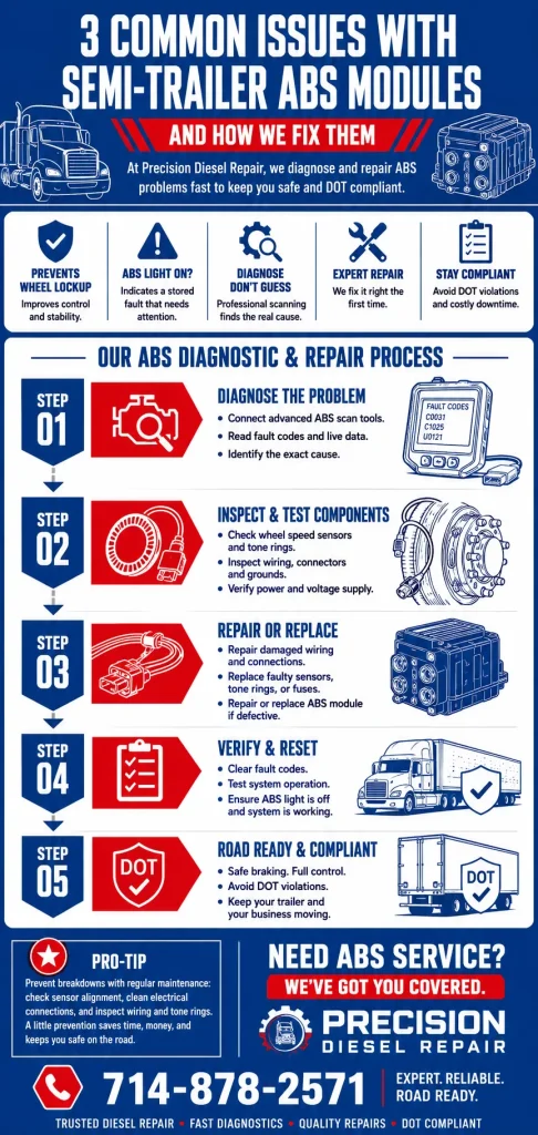 3 Common Issues with Semi-Trailer ABS Modules and How We Fix Them 1 3 Common Issues with Semi-Trailer ABS Modules and How We Fix Them