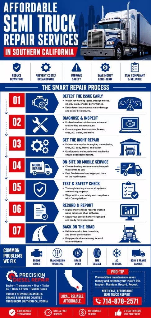 Affordable Semi Truck Repair Services in Southern California 1 Affordable Semi Truck Repair Services Southern California