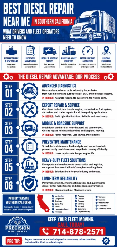 Best Diesel Repair Near Me in Southern California: What Drivers and Fleet Operators Need to Know 1 Best Diesel Repair Near Me in Southern California: What Drivers and Fleet Operators Need to Know