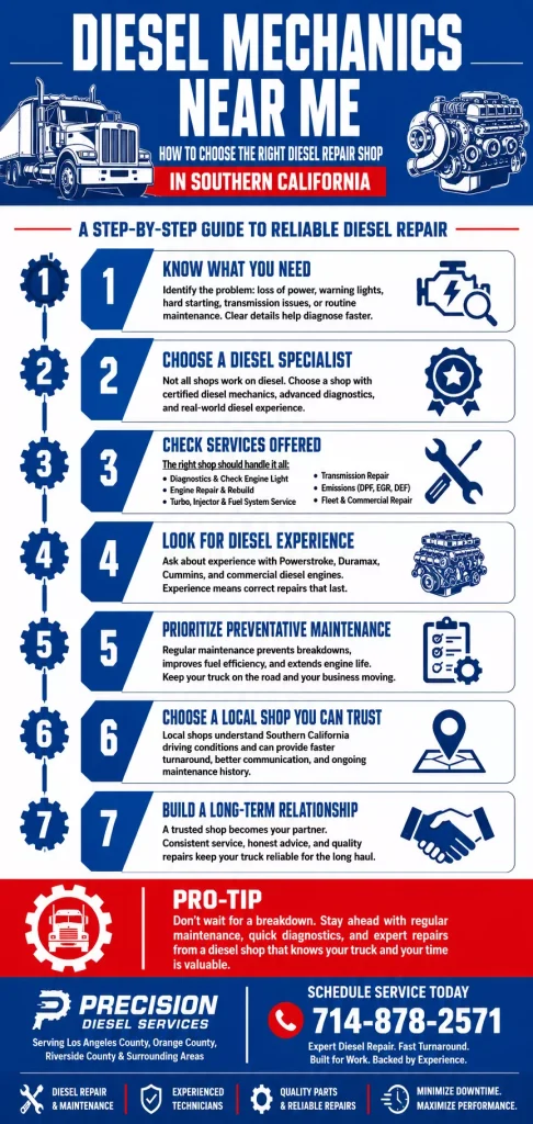 Diesel Mechanics Near Me: How to Choose the Right Diesel Repair Shop in Southern California 1 diesel mechanics near me how to choose the right diesel repair shop in southern california