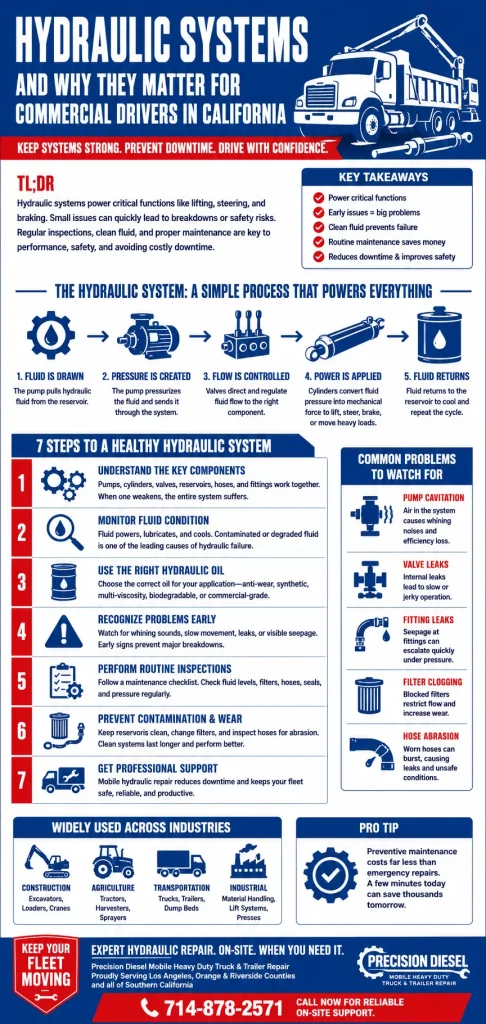 Hydraulic Systems and Why They Matter for Commercial Drivers in California 1 Hydraulic Systems and Why They Matter for Commercial Drivers in California