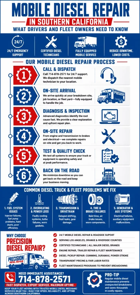 Mobile Diesel Repair in Southern California: What Drivers and Fleet Owners Need to Know 1 Mobile Diesel Repair in Southern California