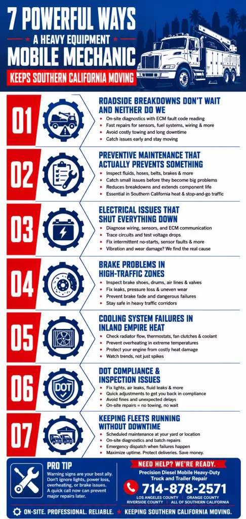 7 Powerful Ways a Heavy Equipment Mobile Mechanic Keeps Southern California Moving 1 Powerful Ways a Heavy Equipment Mobile Mechanic Keeps Southern California Moving