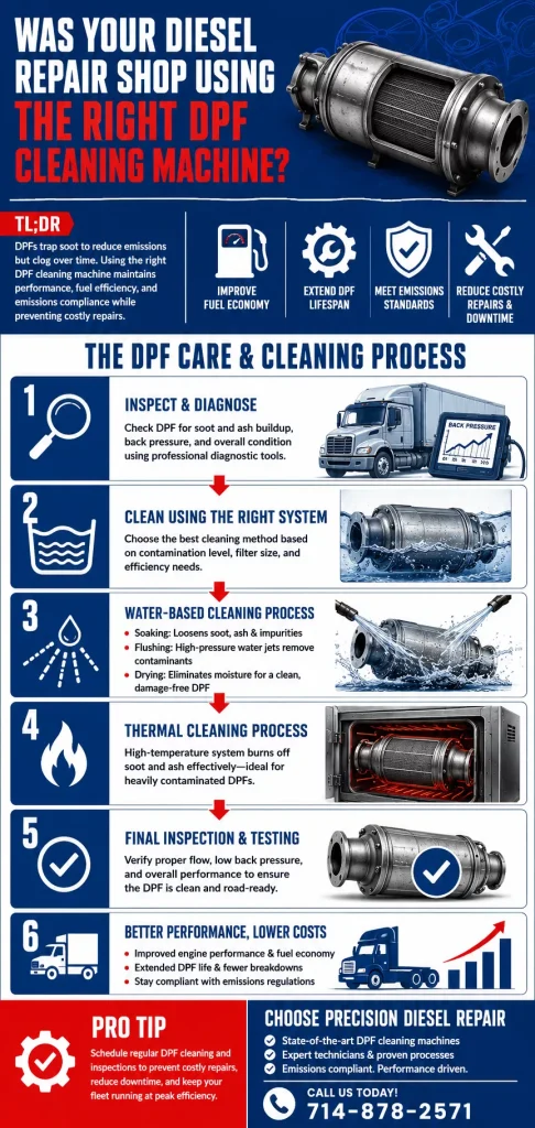 Was Your Diesel Repair Shop Using the Right DPF Cleaning Machine? 1 Was Your Diesel Repair Shop Using the Right DPF Cleaning Machine California