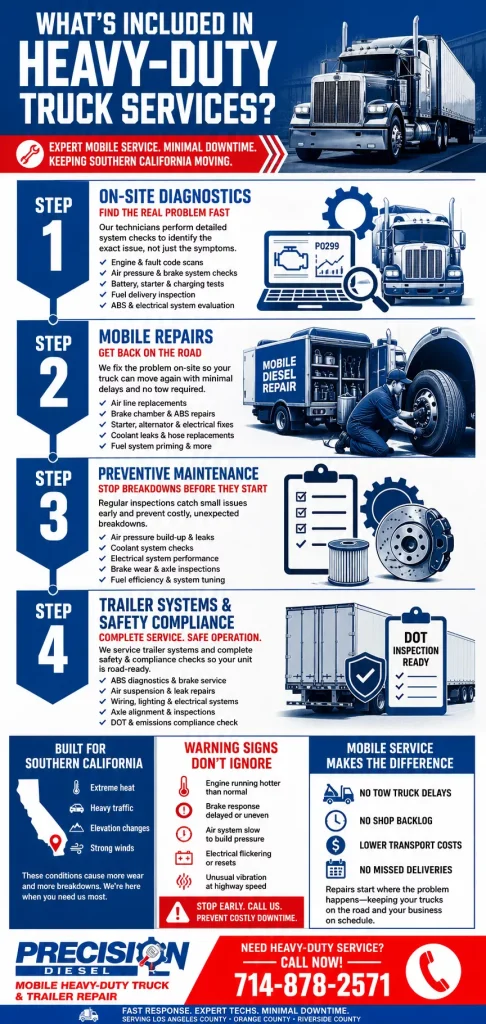 What’s Included in Heavy-Duty Truck Services? 1 whats included in heavy duty truck services