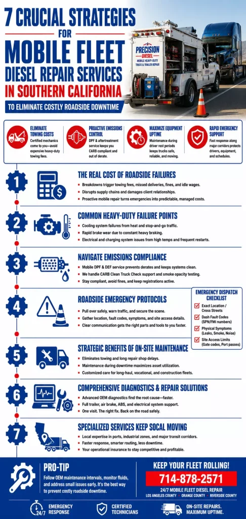 7 Crucial Strategies for Mobile Fleet Diesel Repair Services in Southern California to Eliminate Costly Roadside Downtime 1 Mobile Fleet Diesel Repair Services in Southern California