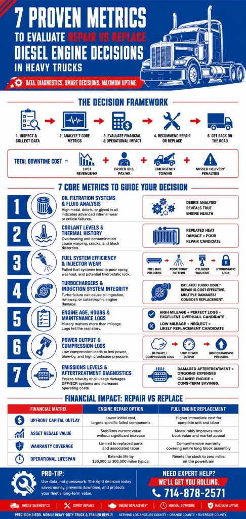 7 Proven Metrics to Evaluate Repair vs Replace Diesel Engine Decisions in Heavy Trucks 1 repair vs replace diesel engine