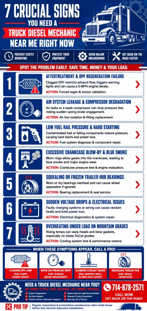 7 Crucial Signs You Need a Truck Diesel Mechanic near me Right Now 1 truck diesel mechanic near me