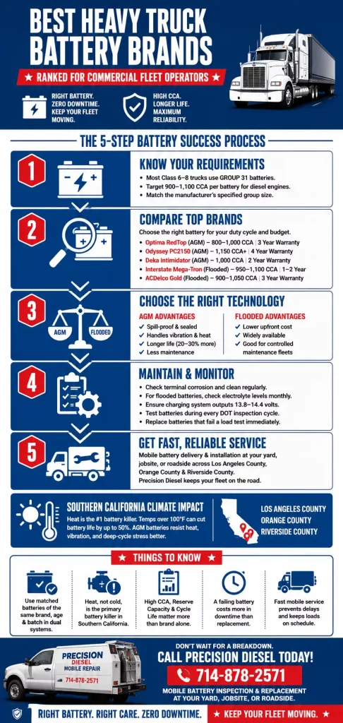 Best Heavy Truck Battery Brands Ranked for Commercial Fleet Operators 1 Best Heavy Truck Battery Brands