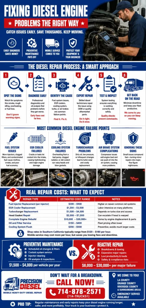 Fixing Diesel Engine Problems: What Every Fleet Owner and Truck Driver Needs to Know 1 Fixing Diesel Engine Problems