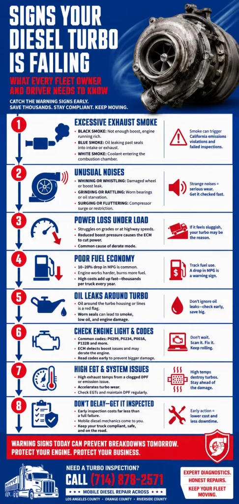 Signs Your Diesel Turbo Is Failing: What Every Fleet Owner and Driver Needs to Know 1 Signs Your Diesel Turbo Is Failing
