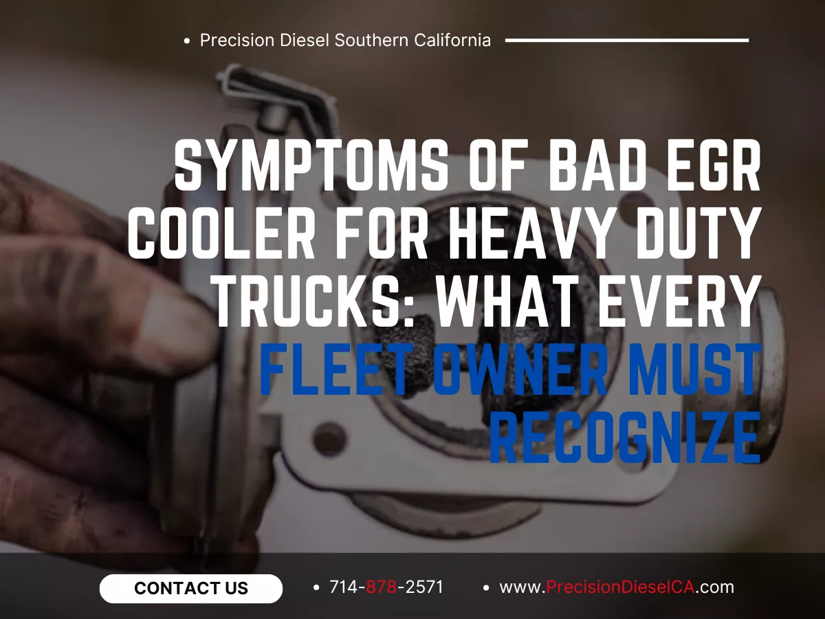 Symptoms of Bad EGR Cooler for Heavy Duty Trucks: What Every Fleet Owner Must Recognize