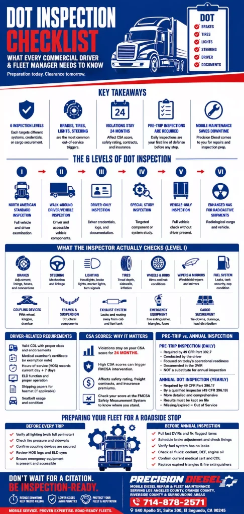 Avoid Fines with the DOT Inspection Checklist 2026 1 the DOT Inspection Checklist 2026